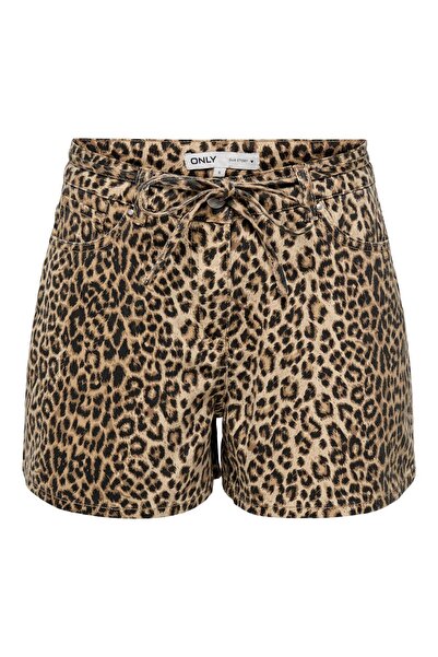 ONLY Onlnaomi String Aop Shorts Otw Women's Brown Shorts - 15347131