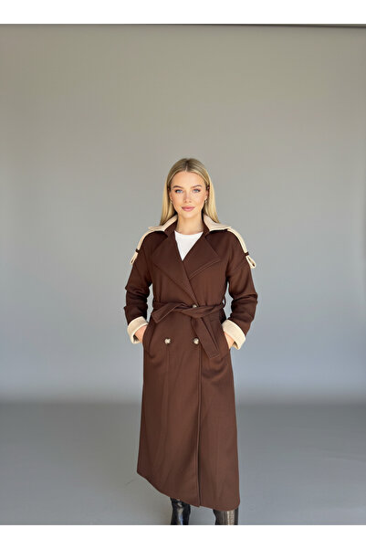 BUTİK1AVM Women's Winter Stylish Outerwear Combination – Long Coat / Faux Fur Coat / Leather Shacket / Denim Coat / Trench Coat