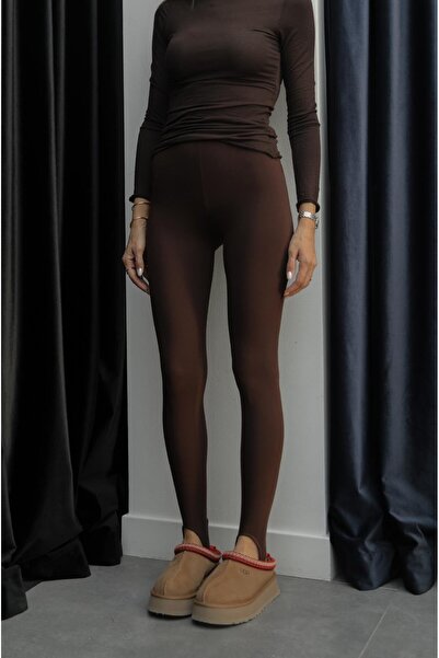 Havoş Καφέ κολάν Fuzo που κολλάει στα πόδια