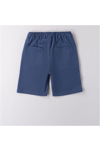 Sarabanda - Shorts with contrasting bicolor drawstring, Blue, 140 cm