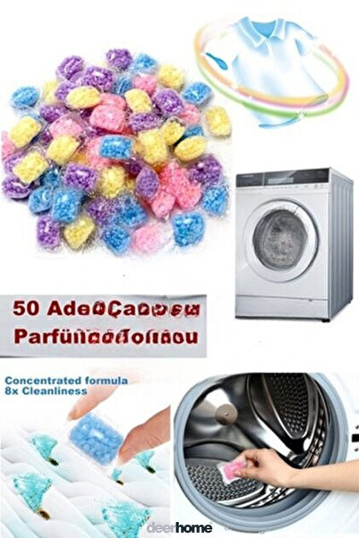 MCA Deerhome 50 adet Çamaşır Kokusu Ve Parfümü Boncuk Taze Temiz Harika Kokulu Giysi Dolap Kokusu Anti Statik
