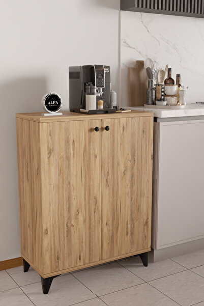 alpaevmobilya Ayarlanabilir Raflı Çok Amaçlı Kapaklı Mutfak Dolabı – Saklama ...