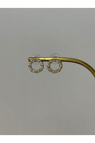XUPING JEWELRY 18K zirkon taşlı halkalı şık çelik küpe paslanmaz kararmaz