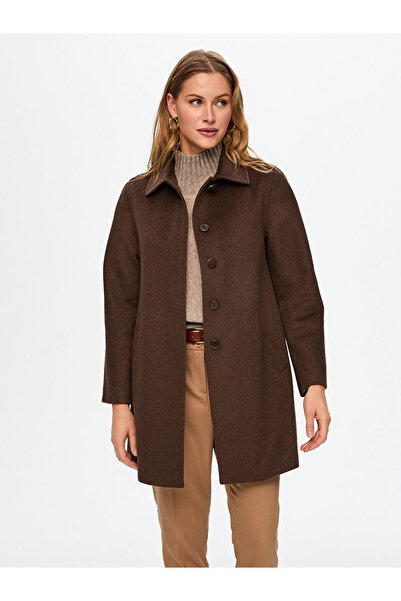 Faik Sönmez Bebe Yaka Yünlü Kaban W26KBN001