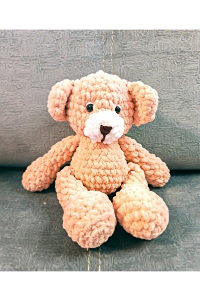 Superbaby Ursuleț de pluș pufos din lână - croșetat manual