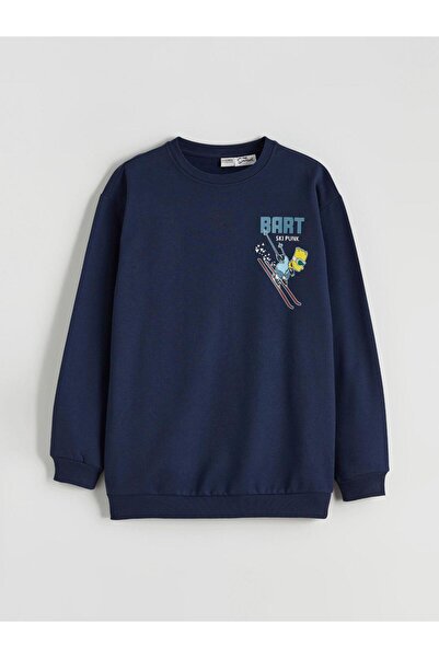 LC Waikiki سويت شيرت ذا سيمبسونز مطبوع للأولاد