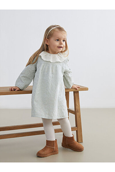 LC Waikiki Esvab • Modern & Stylish Ruffled Baby Girl Dress with Peter Pan Co...