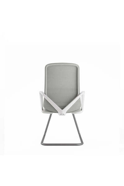 prowork Joey Conference Mesh Chair with Adjustable Height & Fixed Arms - Grey