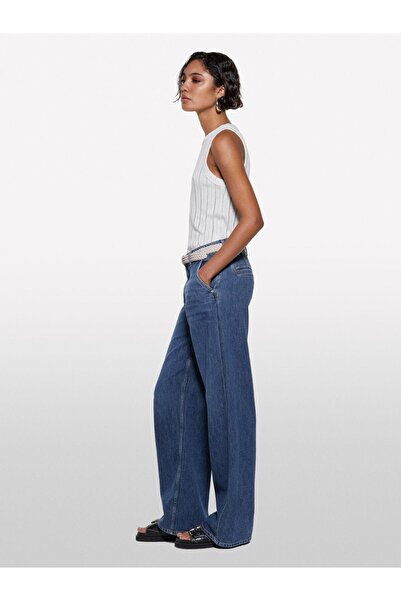 Sisley Viscose Blended Halter Neck Slim Fit Tank Top Women's White Tank Top - 325P31Welh00X