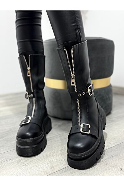 KATYDEA STORE LISA zip and buckle boots