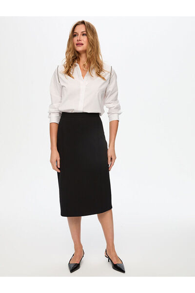 Faik Sönmez Örme Slim Fit Comfort Etek W26ETK002