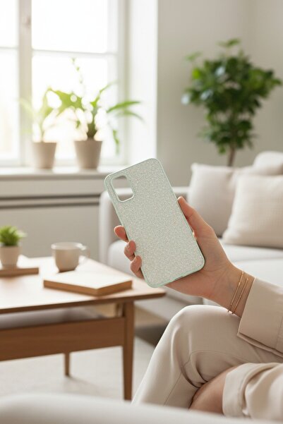 Genel Markalar Oppo A52-A72-A92 Kırçıllı Taşlı Ayışığı BTU Silikon Kapak