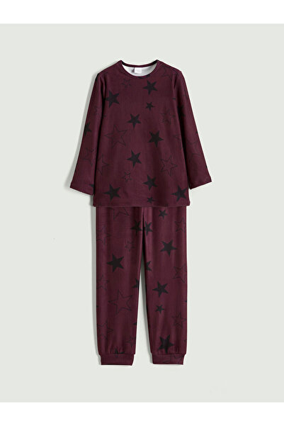 LC Waikiki Set de pijamale pentru fete cu imprimeu Sparkly Choices Zero Roba ...