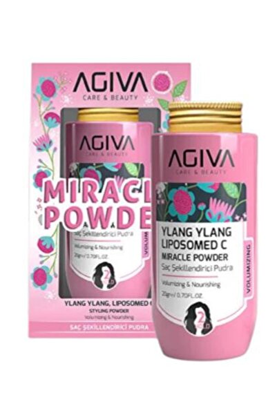 Ajiva بودرة تصفيف الشعر ميراكل بخلاصة يلانج يلانج ليبوسوم سي - 20 جم