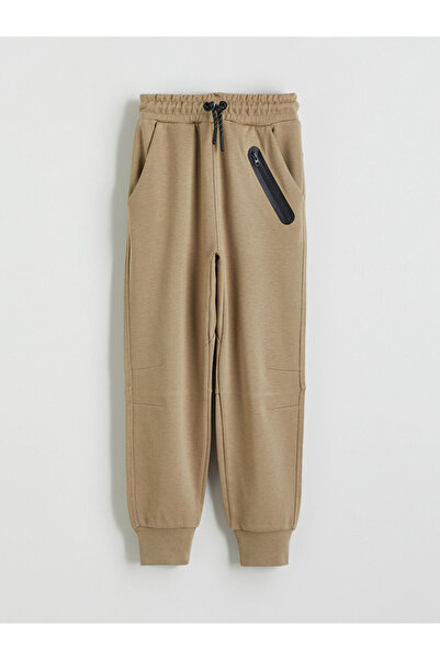 LC Waikiki Φούτερ LCW Kids Beige ελαστική μέση για αγόρι Jogger