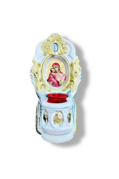 OEM Lumânare din ipsos cu Fecioara Maria și Pruncul Iisus