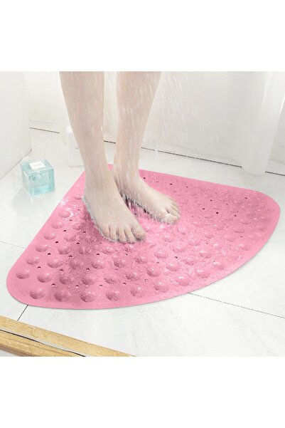 MAİN SHOP Corner Bathroom Shower Mat and Shower Cabin Mats with Drainage Hole...