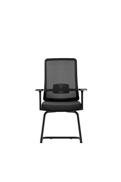 prowork Akira Mesh Conference Chair with Adjustable Height & Lumbar Support - Black