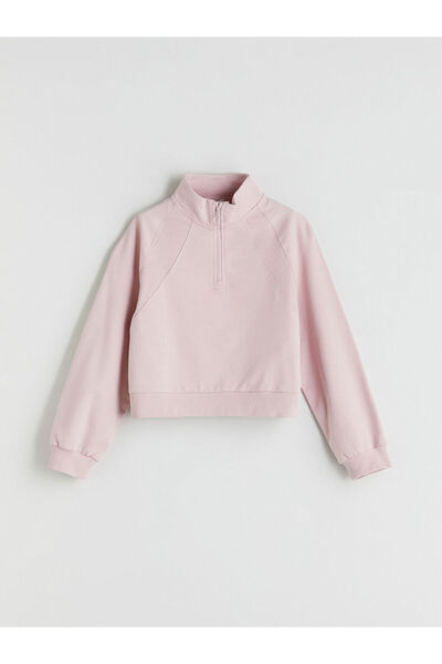 LC Waikiki Rmz Gi̇yi̇m Farkiyla Dik Roba Collar Girls' Sweatshirt