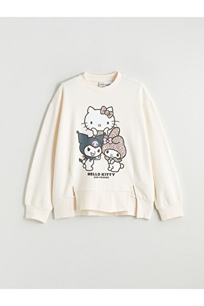 LC Waikiki Ecru hello kitty Printed girl's sweatshirt from hera fashion