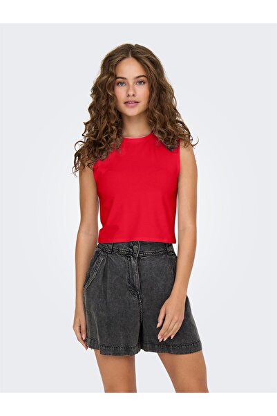 ONLY Onlchoice S/L 2-Pack Top Box Jrs Women's True Red Tank Top - 15343461