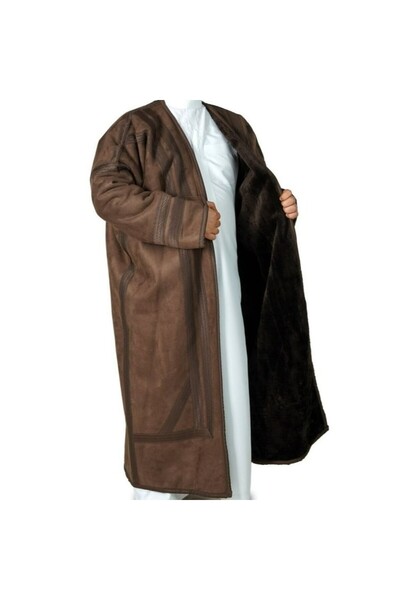 Generic Men's fur coat without a hood