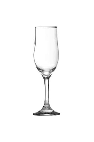 Uniglass Ariadne Flute Stem Glasses Set of 6, 190 ml