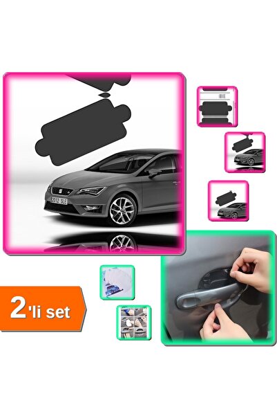 HerEveOyuncak Araç Ön Cam Güneşliği 150x70 cm + 8 Adet Araba Kapı Kolu Koruyu...