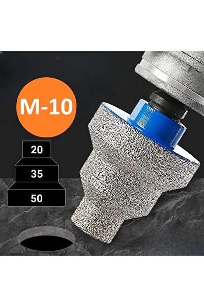 BGA M10 Konik Kademeli Elmas Avuç içi taşlama Matkap Ucu Fayans Mermer Granit delme ucu 20/35/50mm
