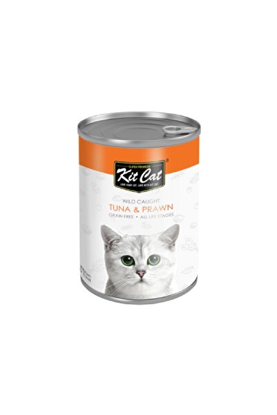 Kit Cat كت كات طعام رطب معلبات للقطط بالتونا و الجمبري 400g