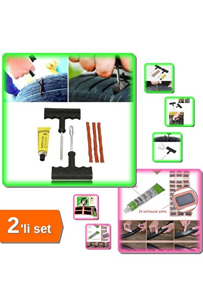 HerEveOyuncak Lastik Yaması - Bisiklet Lastiği Yaması - 6 Parça Araba Motosik...