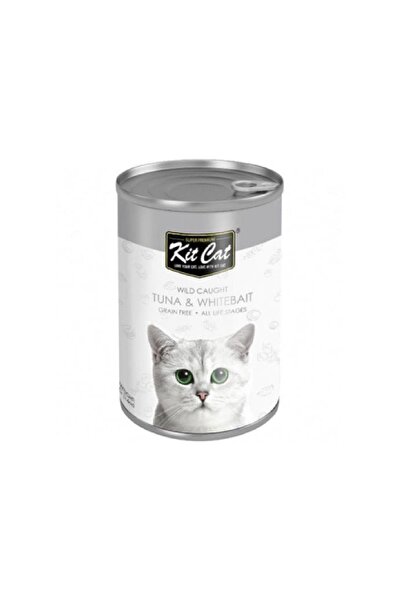Kit Cat كت كات طعام رطب للقطط معلبات التونة وصغار السمك 400 جرام