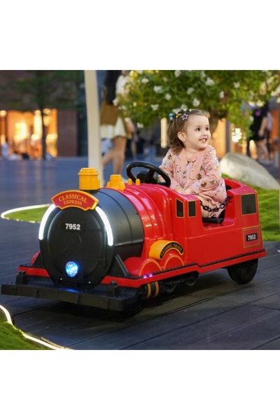 Toybox Kids Electric Ride on Train, Train with Tailor Children Electric Vehicle with MP3 Player and USB