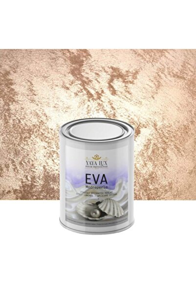 YaYa Color Luxury Decorative Paint, Eva Madreperla with Glass Flakes, Caramel, 0.5 Liters