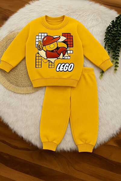 KOKOŞ BEBEK Lego Boy's Set Fleece-Lined - Ages 2/8 - 31566