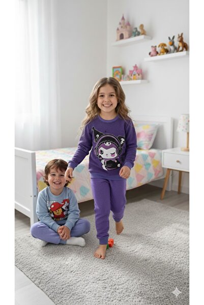 KOKOŞ BEBEK Kromi Fleece-Lined Girls' Set - Age 2/8 - 31565