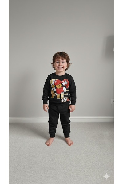 KOKOŞ BEBEK Lego Boy's Set Fleece-Lined - Ages 2/8 - 31566