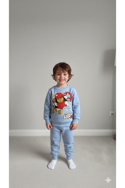 KOKOŞ BEBEK Set Lego pentru băieți cu căptușeală din fleece - 2/8 ani - 31566
