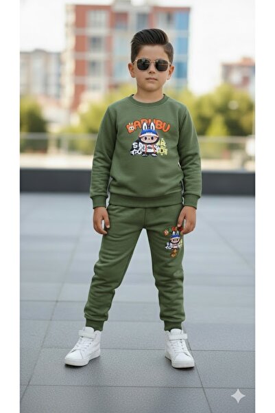 KOKOŞ BEBEK Boy's Printed Tracksuit Set - 5/8 Years Old - 31567