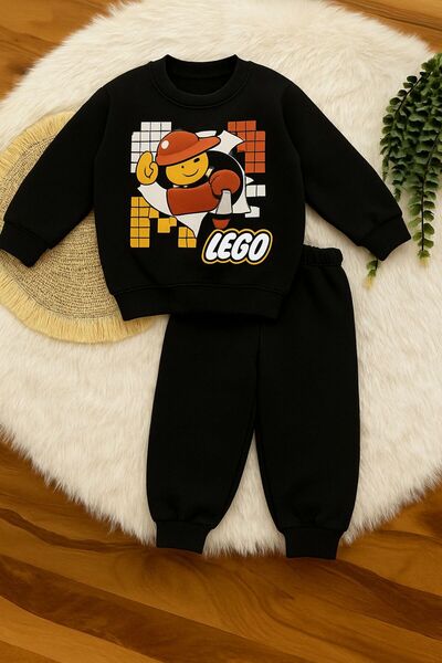 KOKOŞ BEBEK Lego Boy's Set Fleece-Lined - Ages 2/8 - 31566