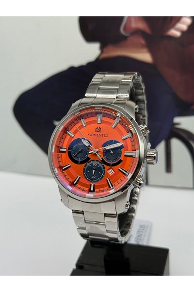 Momentus Orange Sports Men's Watch 5 Atm Waterproof with 3 Years Warranty