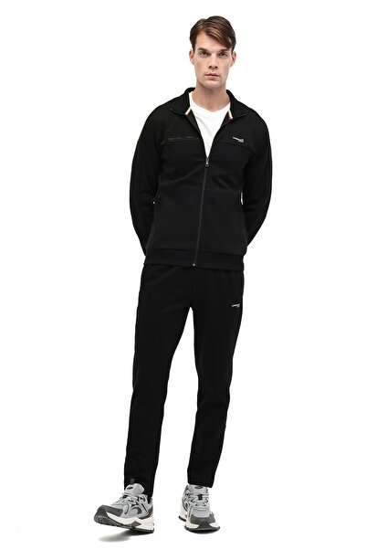 lumberjack Ml Renato 18Itl1013 5Pr Black Men's Tracksuit Top
