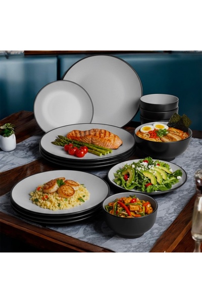 cc bin shihon 12-piece dinnerware set for 4 people. Elevate your table with this elegant and break-resistant melamine dinnerware set.