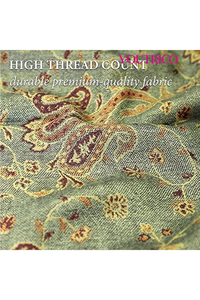 Youtrico Women Double-sided scarf,exotic style scarf,paisley tassel design