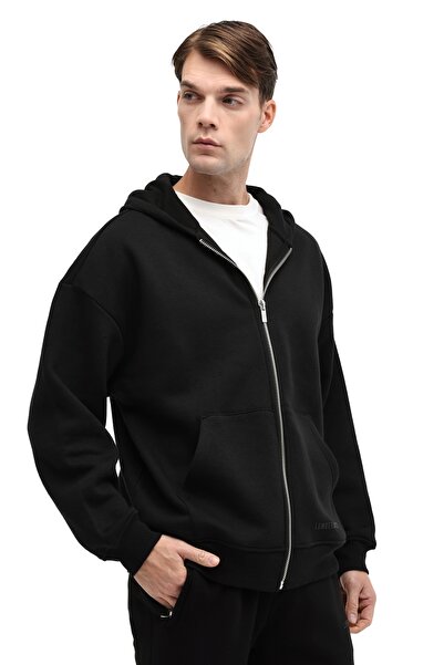 lumberjack MB ROS 18HS112 5PR Siyah Erkek Eşofman Üstü