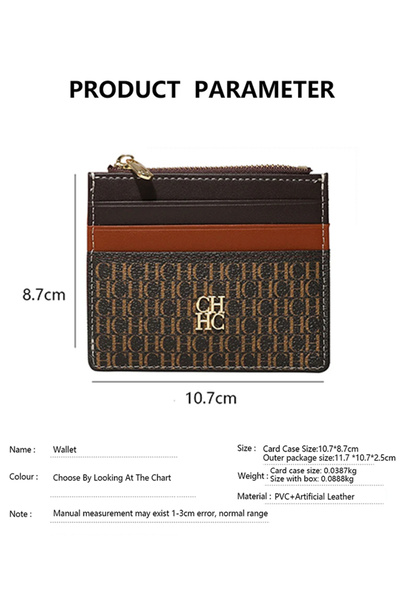 chch Brown Fashionable Women's Wallet, Exquisite And Compact, Convenient To carry
