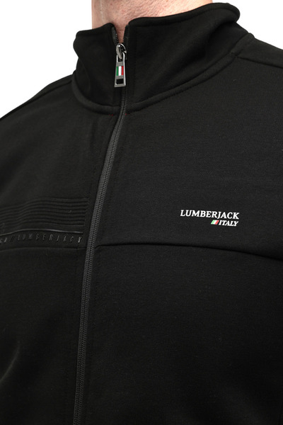 lumberjack Ml Renato 18Itl1013 5Pr Black Men's Tracksuit Top