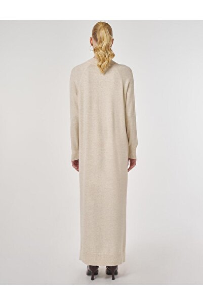 Kayra Reglan Sleeve Knitwear Dress Cream
