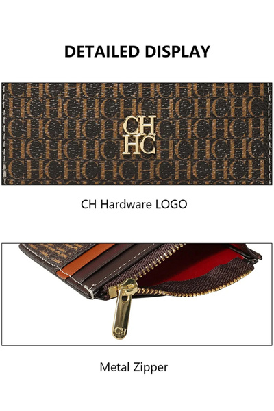 chch Brown Fashionable Women's Wallet, Exquisite And Compact, Convenient To carry