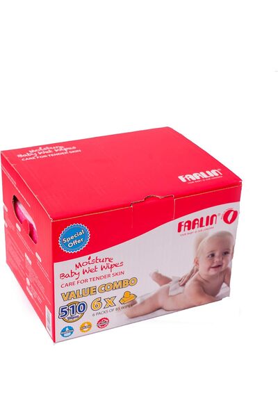 FARLİN Anti-rash, 510 Wet Wipes (6 Packs*85)